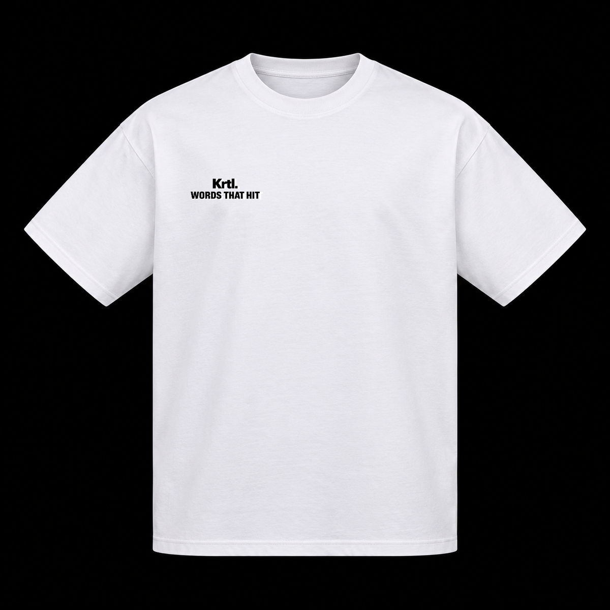 Krtl words T-shirt 200g Coupe Régular