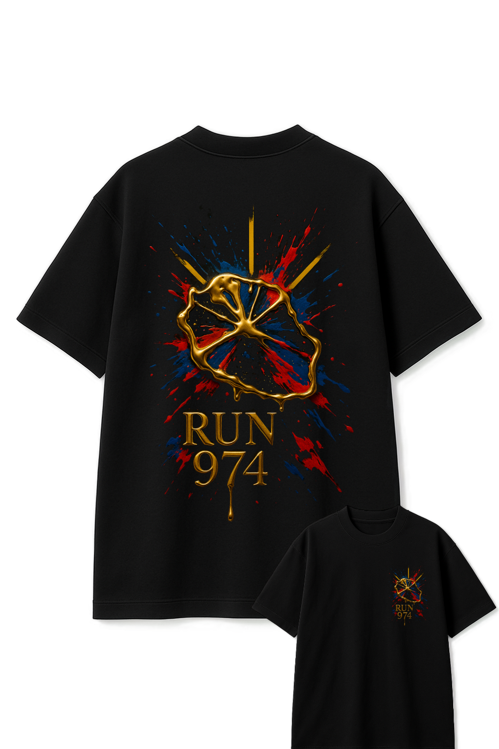 T-SHIRT 974 OVERSIZE Prémium ÉPAIS 300g