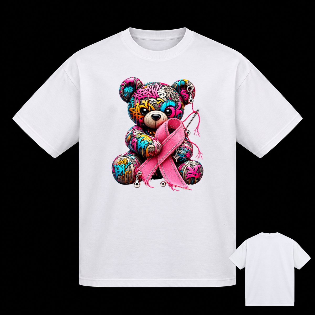 Octobre Rose T-shirt 200g Coupe Régular FACE