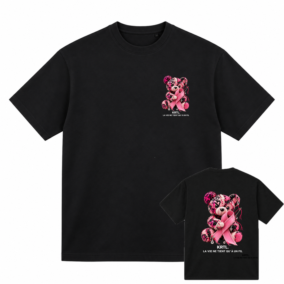 NOUNOURS COUTURE  Octobre Rose T-shirt 200g Coupe Régular