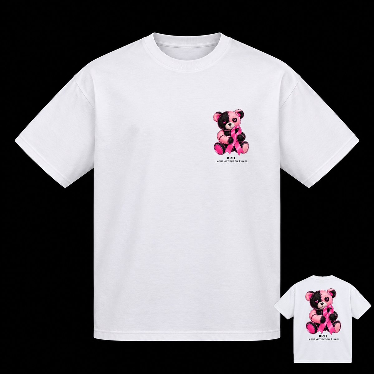 NOUNOURS  ROCK Octobre Rose T-shirt 200g Coupe Régular