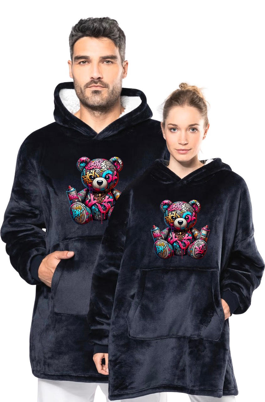 SWEAT PLAID TEDDY B BAD  PINKY