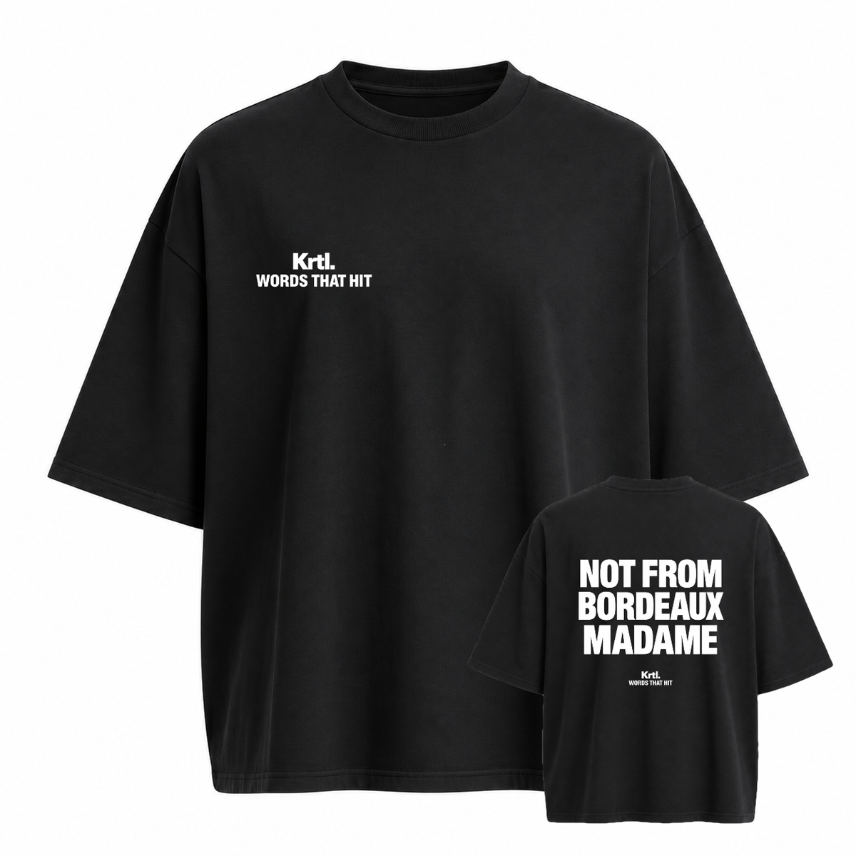 Krtl words OVERSIZE  T-shirt 250g Coupe